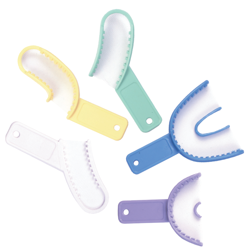 36-Pack Sideless Posterior Impression Trays & Stainless Steel Wire Connectors S403 Dental Tool Kit