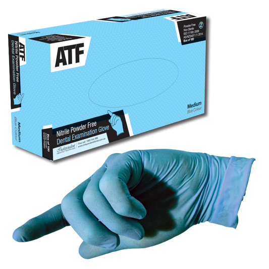 ATF Dental Examination Gloves - Nitrile - Blue **PRICE DROP**