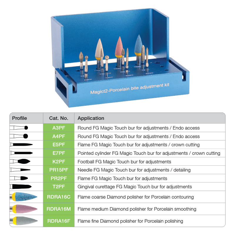 Magic Touch - Porcelain - Bur Kit ** CLEARANCE **