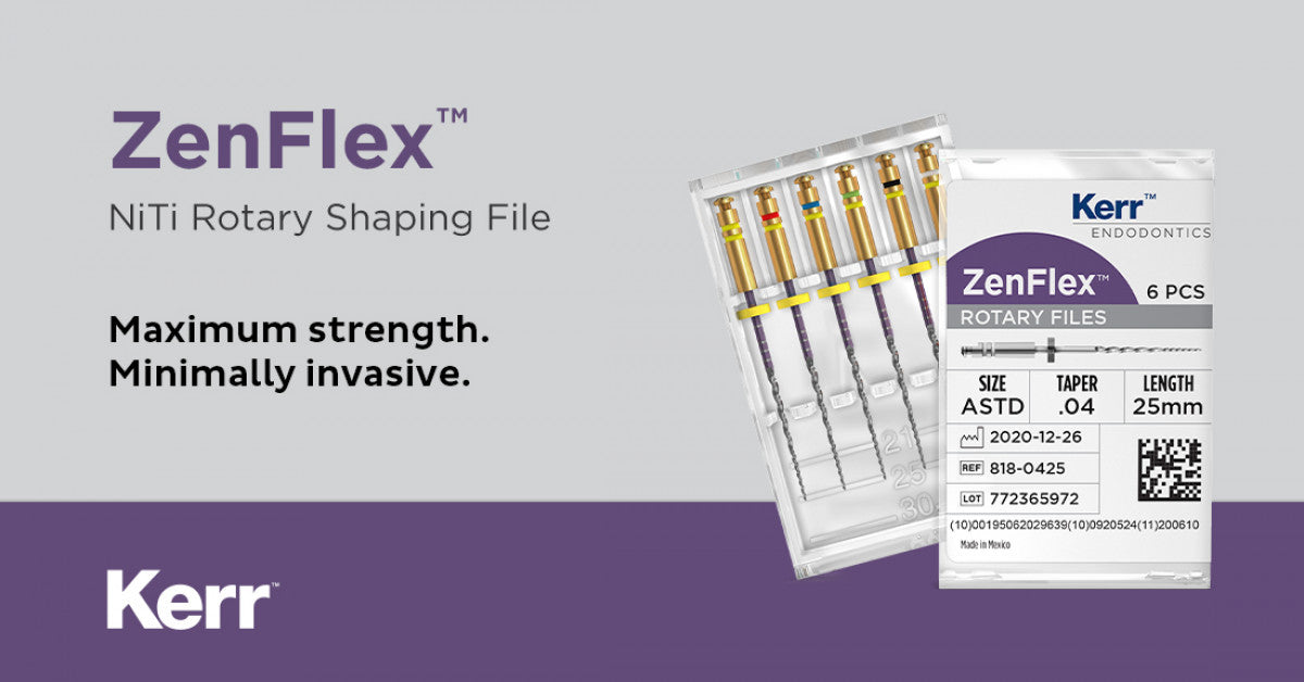 Zenflex Niti Shaping Files - 25mm 0.4/0.6  ** BUY 3 ZENFLEX - RECEIVE THE SAME FREE FROM KERR - PROMO CODE:Q2202507 **