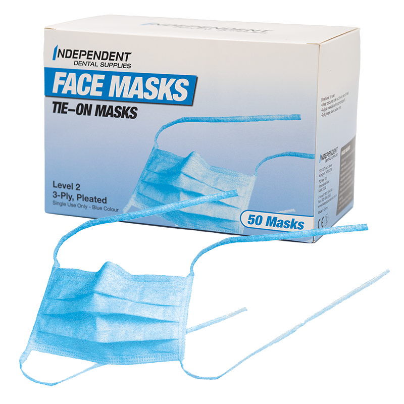 Face Masks - Tie-On - Level 2 ** BUY 5 GET 1 FREE, BUY 10 GET 3 FREE**