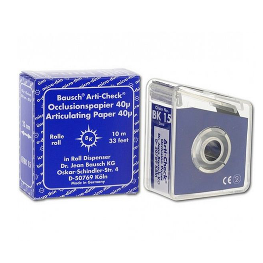 Articulating Paper - Rolls - 22 mm wide - Dispenser - Blue - 40u - BK15