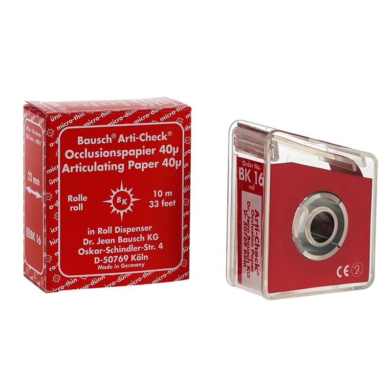 Articulating Paper - Rolls - 22 mm wide - Dispenser - Red - 40u - BK16