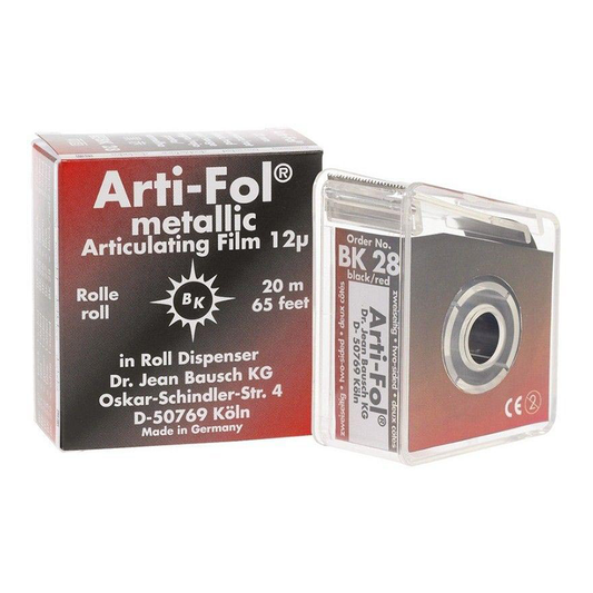 Arti-Fol - Metallic - 22mm Wide 2/S Black/Red 12u - BK28